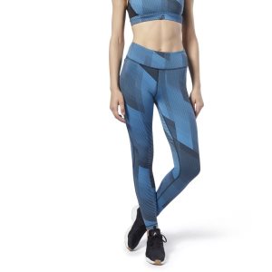 Reebok Lux 2.0 Tights Damen - Blau - DE 913-ELT